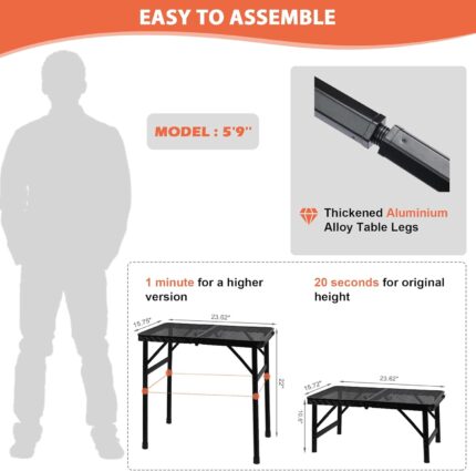 Adjustable Outdoor Table - Image 2