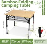 Bamboo Camping Table - Image 3