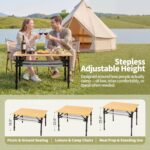 Bamboo Camping Table - Image 4