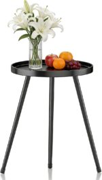 Black Metal Side Table