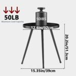 Black Metal Side Table - Image 3