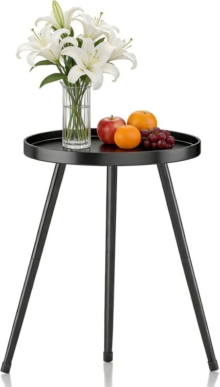 Black Metal Side Table