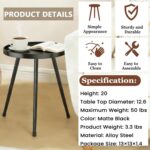 Black Metal Side Table - Image 7