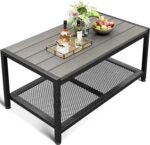 Black Outdoor Coffee Table - Image 11