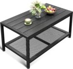 Black Outdoor Coffee Table