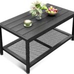 Black Outdoor Coffee Table