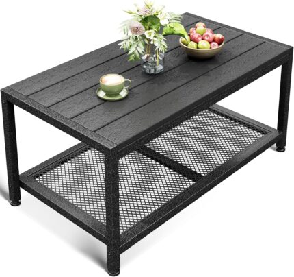 Black Outdoor Coffee Table