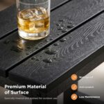 Black Outdoor Coffee Table - Image 5