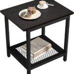 Black Outdoor Side Table