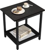 Black Outdoor Side Table