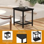 Black Outdoor Side Table - Image 4