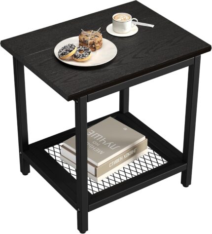 Black Outdoor Side Table