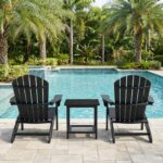 Black Outdoor Side Table - Image 8