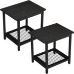 Black Outdoor Side Table - Image 9