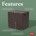 Brown Outdoor Storage Box - Image 3
