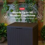 Brown Outdoor Storage Box - Image 5