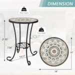 Ceramic Mosaic Side Table - Image 3