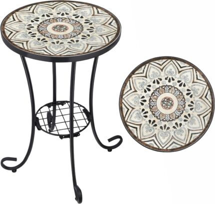 Ceramic Mosaic Side Table
