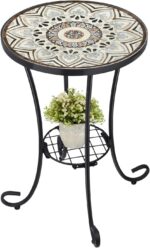 Ceramic Mosaic Side Table - Image 9