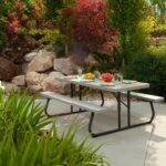 Outdoor Folding Picnic Table - Image 2