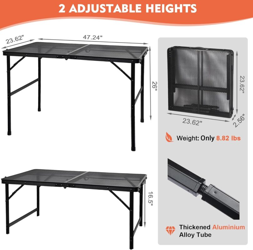 Portable Folding Grill Table - Image 2