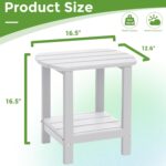Square Outdoor Side Table - Image 3